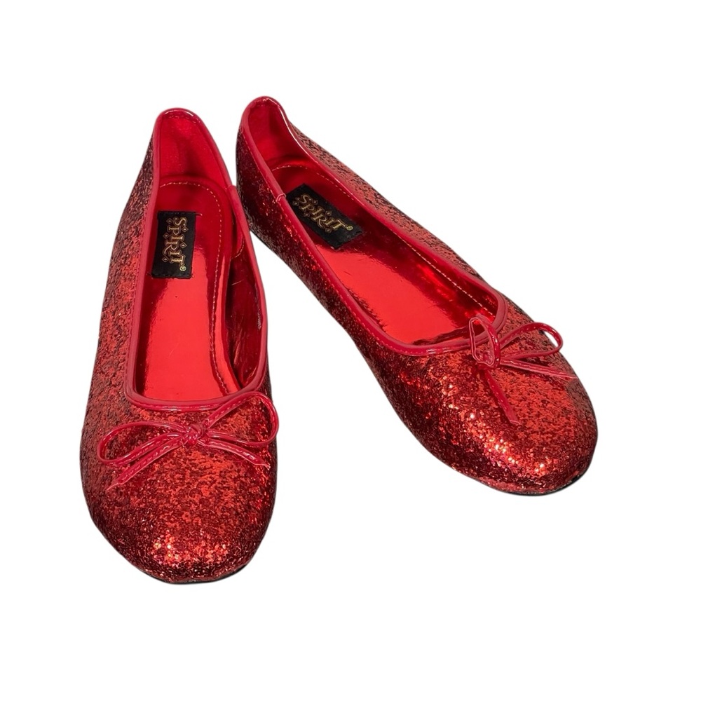 Red Glitter Spirit Of Halloween Dorothy Cosplay Dress Up Ruby Slippers Flats 9M